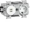Hager Prise à contact de protection blanc signalisation GS17019016 1 pc(s)