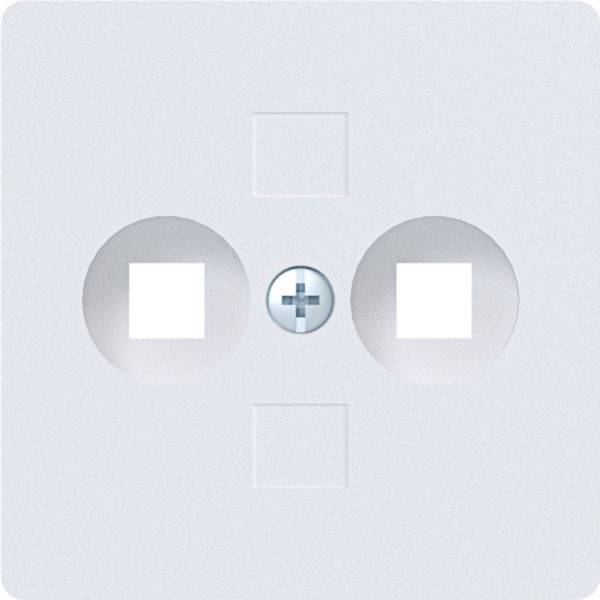 Hager Plaque de recouvrement blanc lumineux (mat) WAF2087WM 1 pc(s)