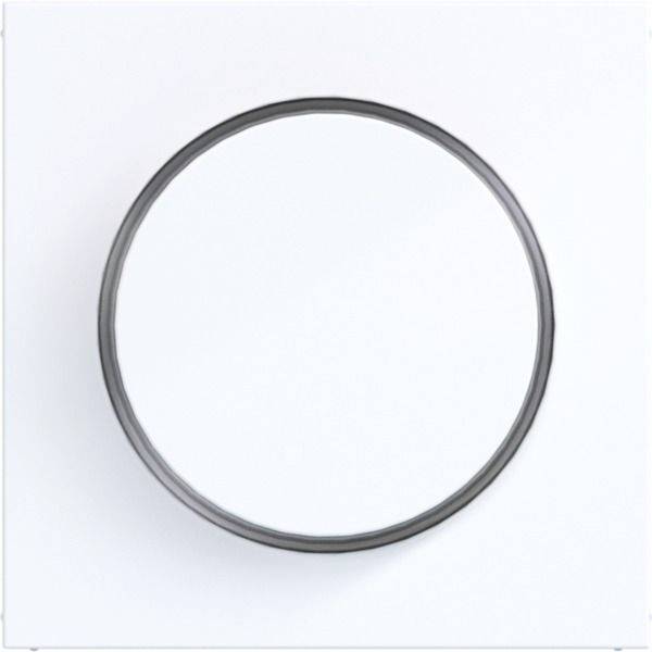 Anneau circulaire gris centré sur un fond blanc.