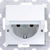 Hager Prise à contact de protection blanc lumineux (brillant) WAS1112WG 1 pc(s)