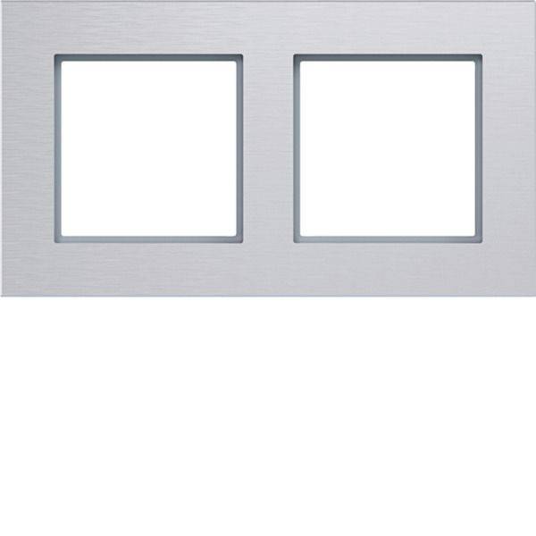 Hager Cadre Cadre aluminium (brossé) WAD8200ALH 1 pc(s)