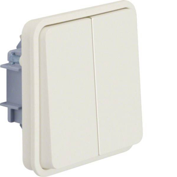 Hager Insert d'inverseur va-et-vient blanc polaire WNA040B 1 pc(s)