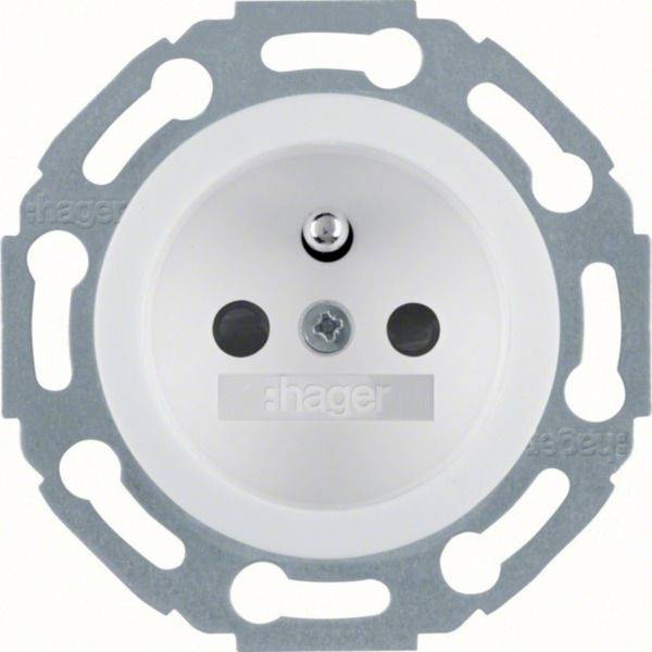 <br>  Hager<br>  Prise à contact de protection<br>  <br>  <br>  <br>  <br>  blanc polaire brillant<br>  WTS1800WG<br>  1 pc(s)<br>