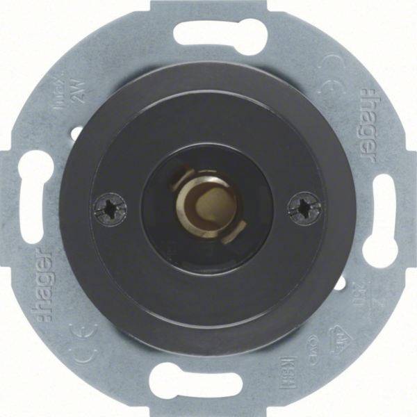 Hager Bouton-poussoir noir (brillant) WTE5182BG 1 pc(s)