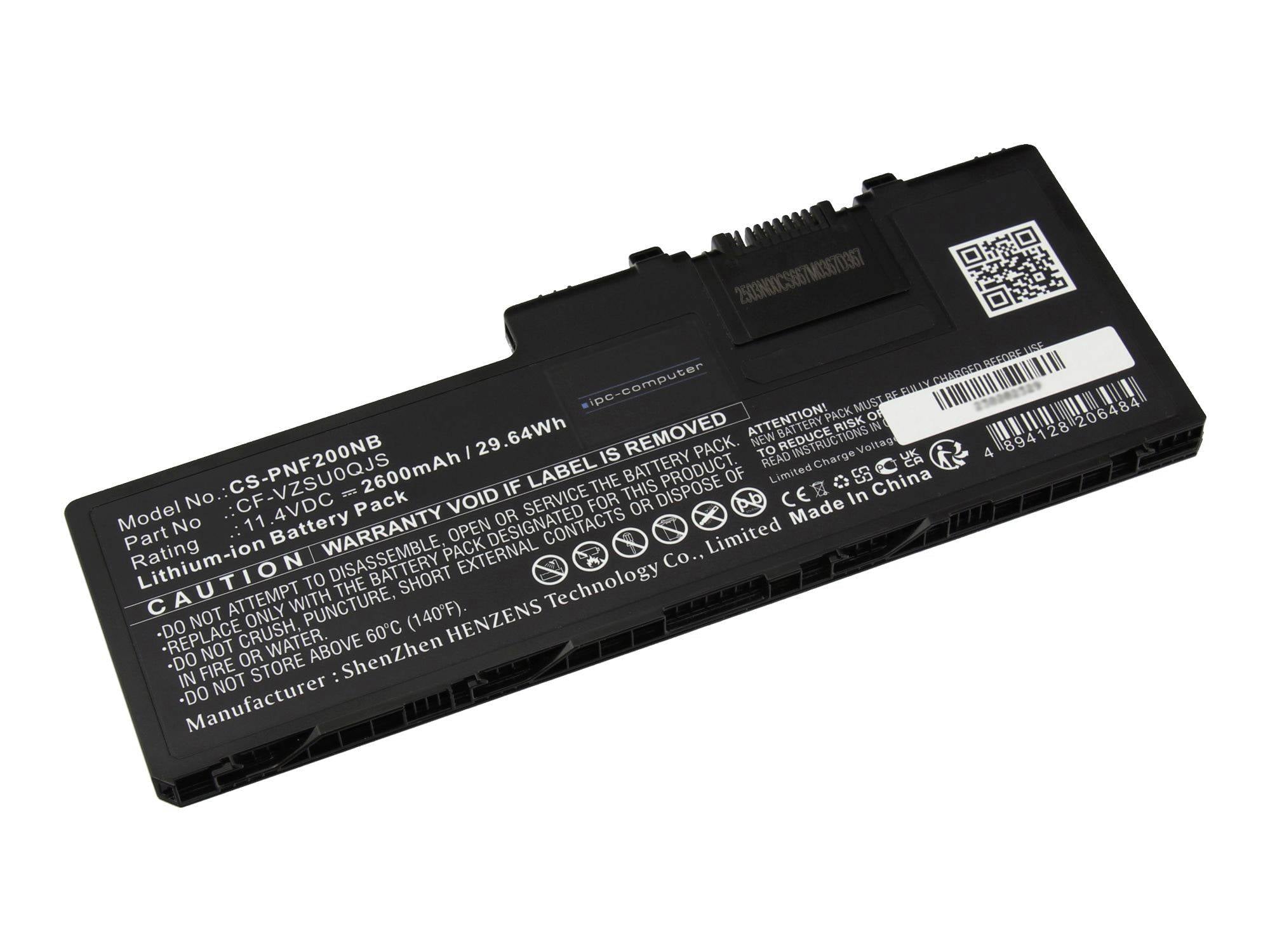 ipc-computer Batterie d'ordinateur portable Akku CF-VZSU0QW REPLACE 11.40 V 2600 mAh IPC-Computer