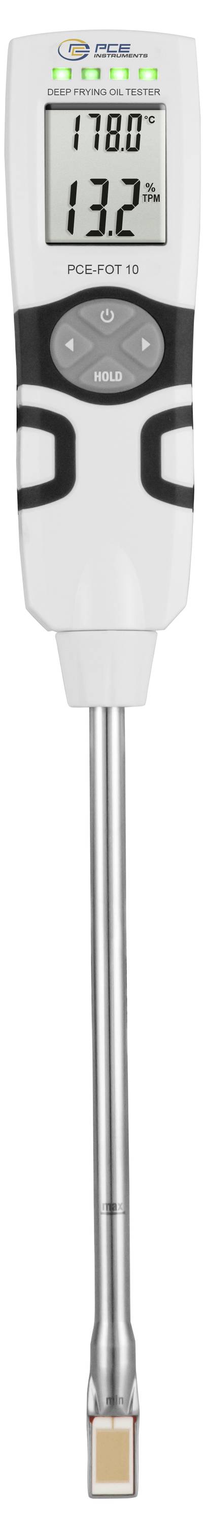 Sonde de thermomètre numérique affichant 78,0°F sur l'écran et une pointe de détection en métal au bas.