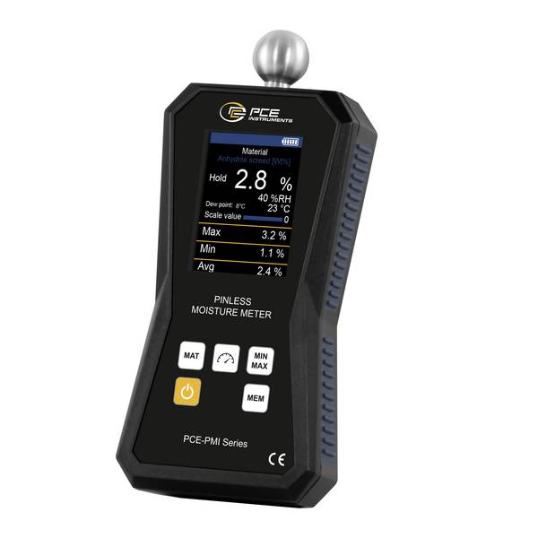 Humidimètre pour matériaux PCE Instruments PCE-PMI 13 Plage de mesure de l'humidité de construction 0 à 10 % Plage de mesure de l'humidité du bois 0 à 51 % pour bois durs, mesure de température