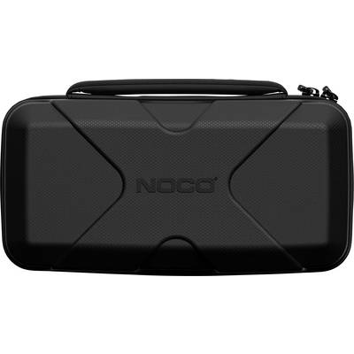 Étui de transport NOCO noir avec fermeture éclair, coque moulée à motif X et poignée sur le dessus