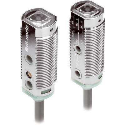 Deux capteurs métalliques cylindriques avec des corps filetés et des câbles, présentés côte à côte sur un fond blanc.
