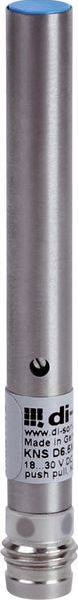 di-soric Capteur de proximité capacitif 209763 209763 6.5 mm affleurant (Ø x L) 6.5 mm x 59.5 mm