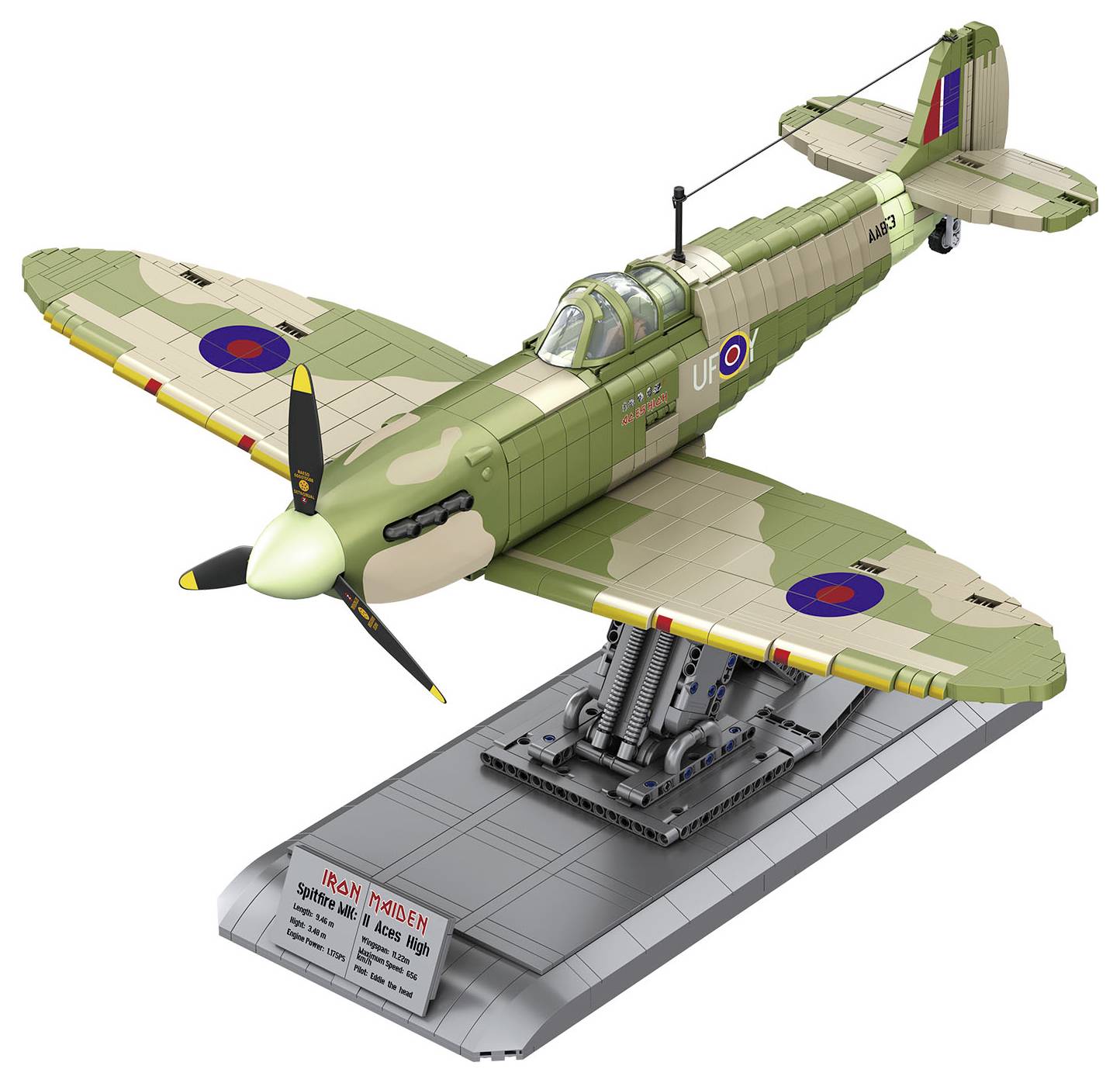 Revell 00962 "Iron Maiden Spitfire MK.II Aces High" - Brick System Kit 1:18-1