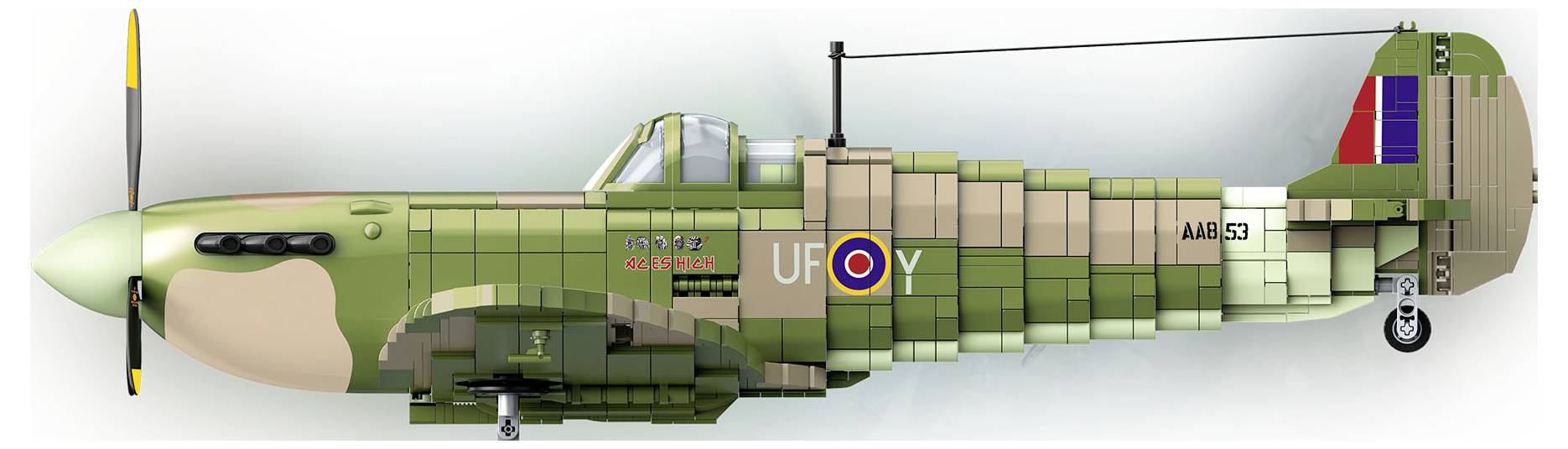 Revell 00962 "Iron Maiden Spitfire MK.II Aces High" - Brick System Kit 1:18-4