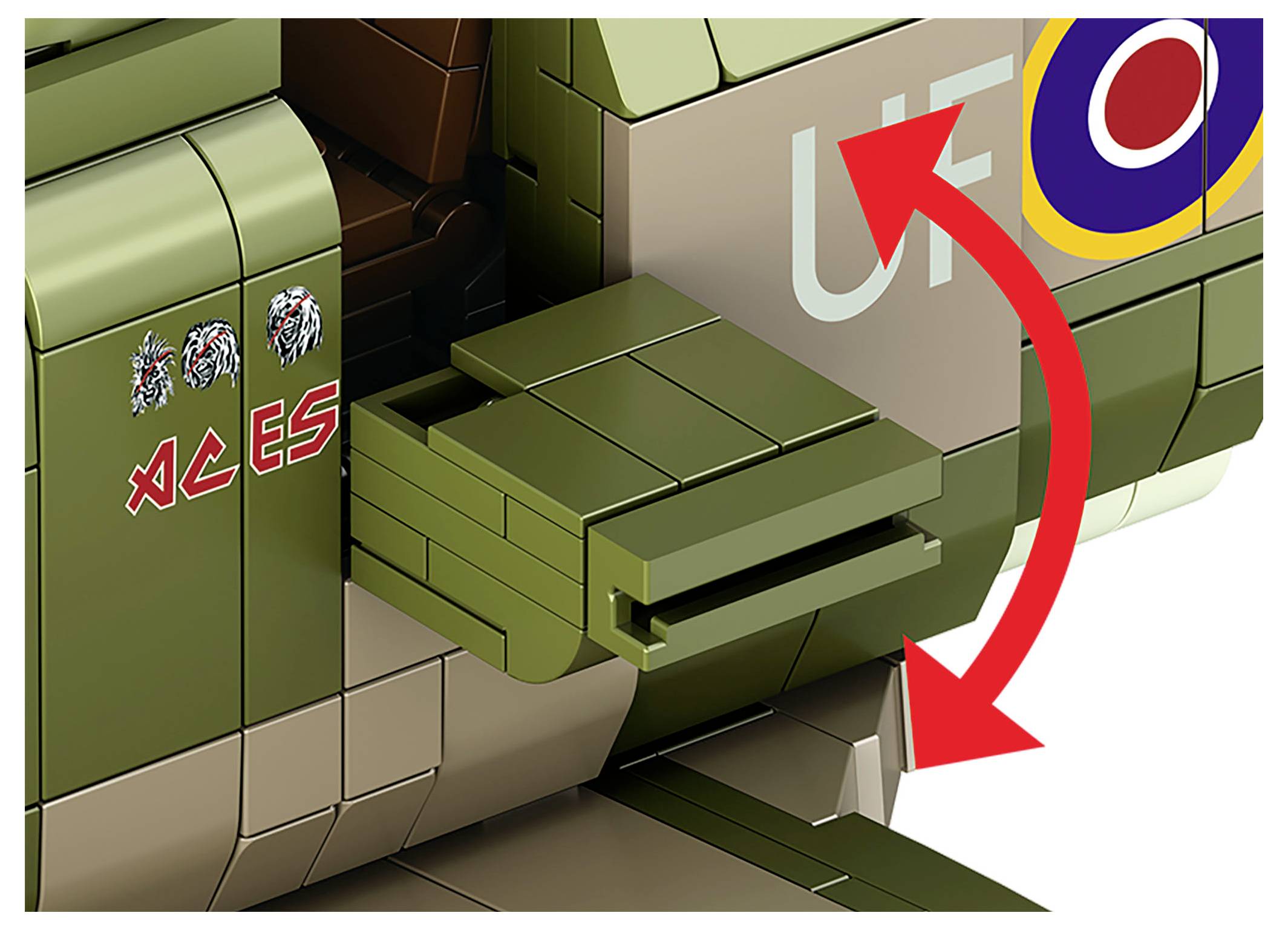 Revell 00962 "Iron Maiden Spitfire MK.II Aces High" - Brick System Kit 1:18-6