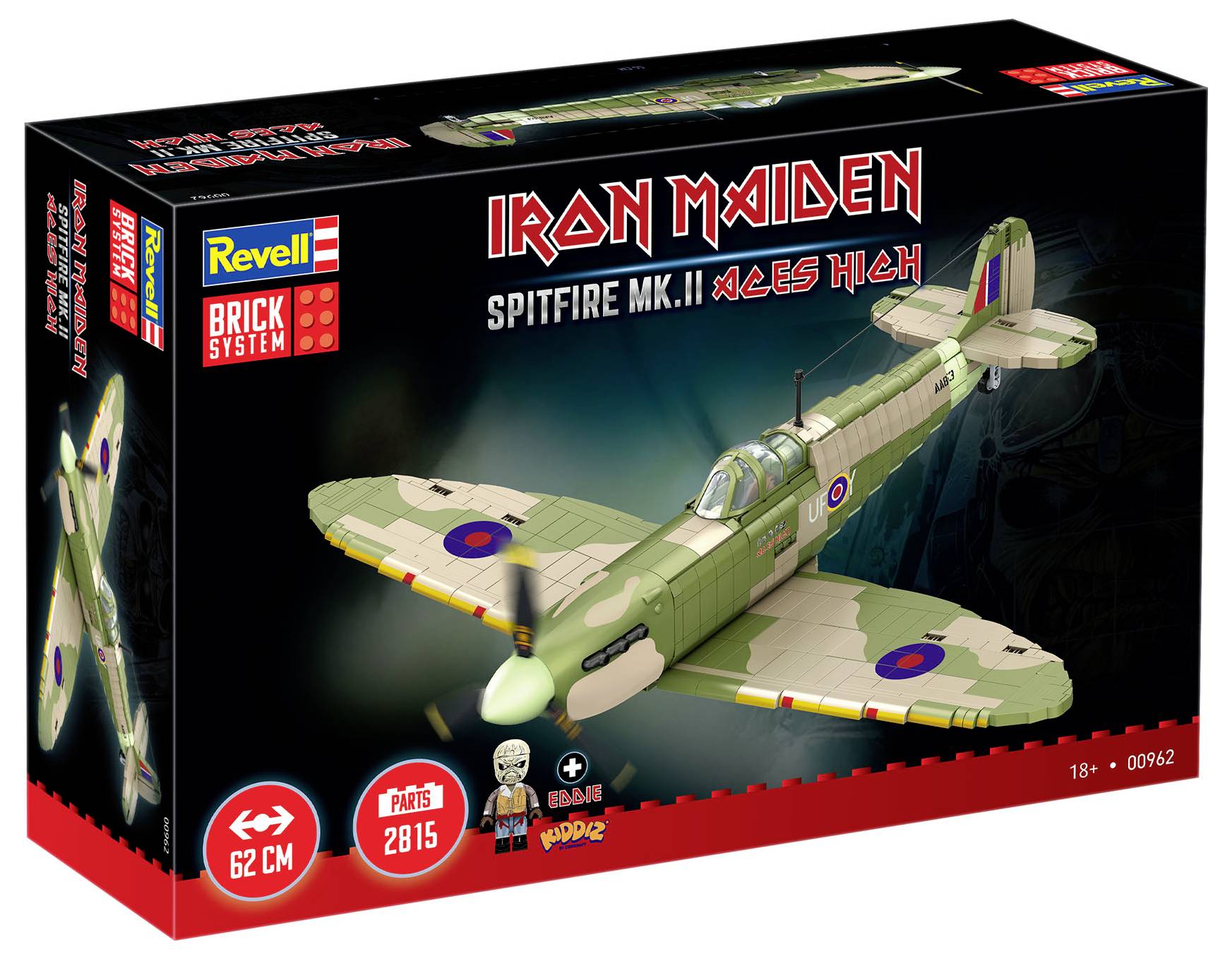 Revell 00962 "Iron Maiden Spitfire MK.II Aces High" - Brick System Kit 1:18-14