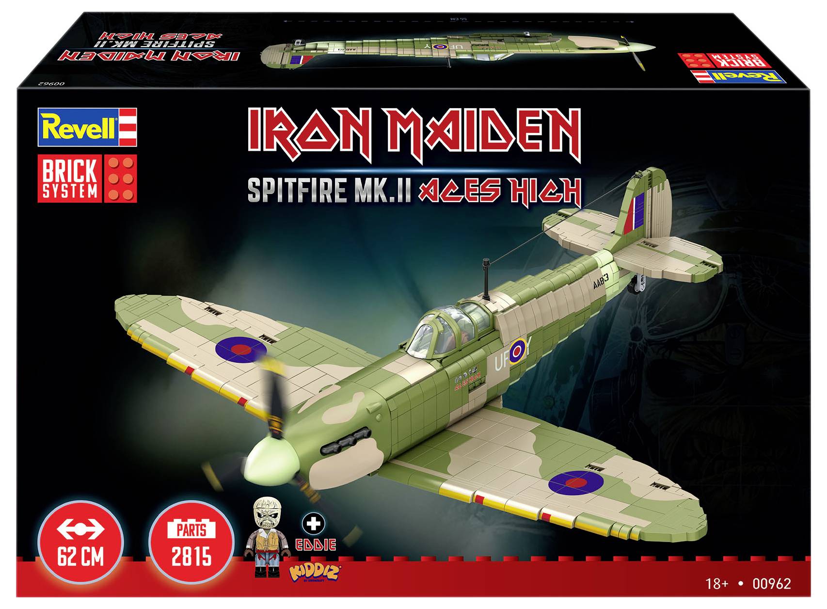Revell 00962 "Iron Maiden Spitfire MK.II Aces High" - Brick System Kit 1:18-15