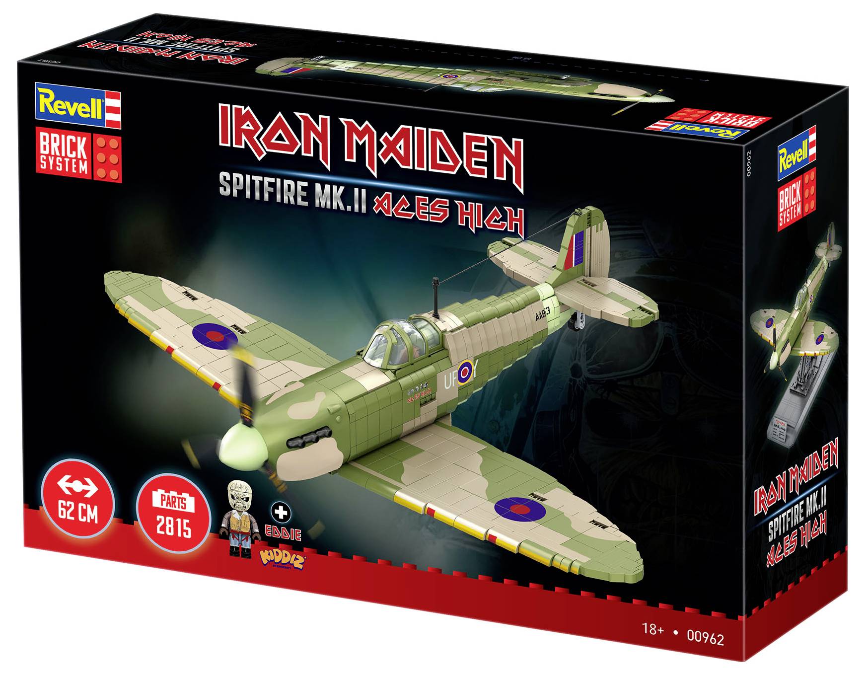 Revell 00962 "Iron Maiden Spitfire MK.II Aces High" - Brick System Kit 1:18-16