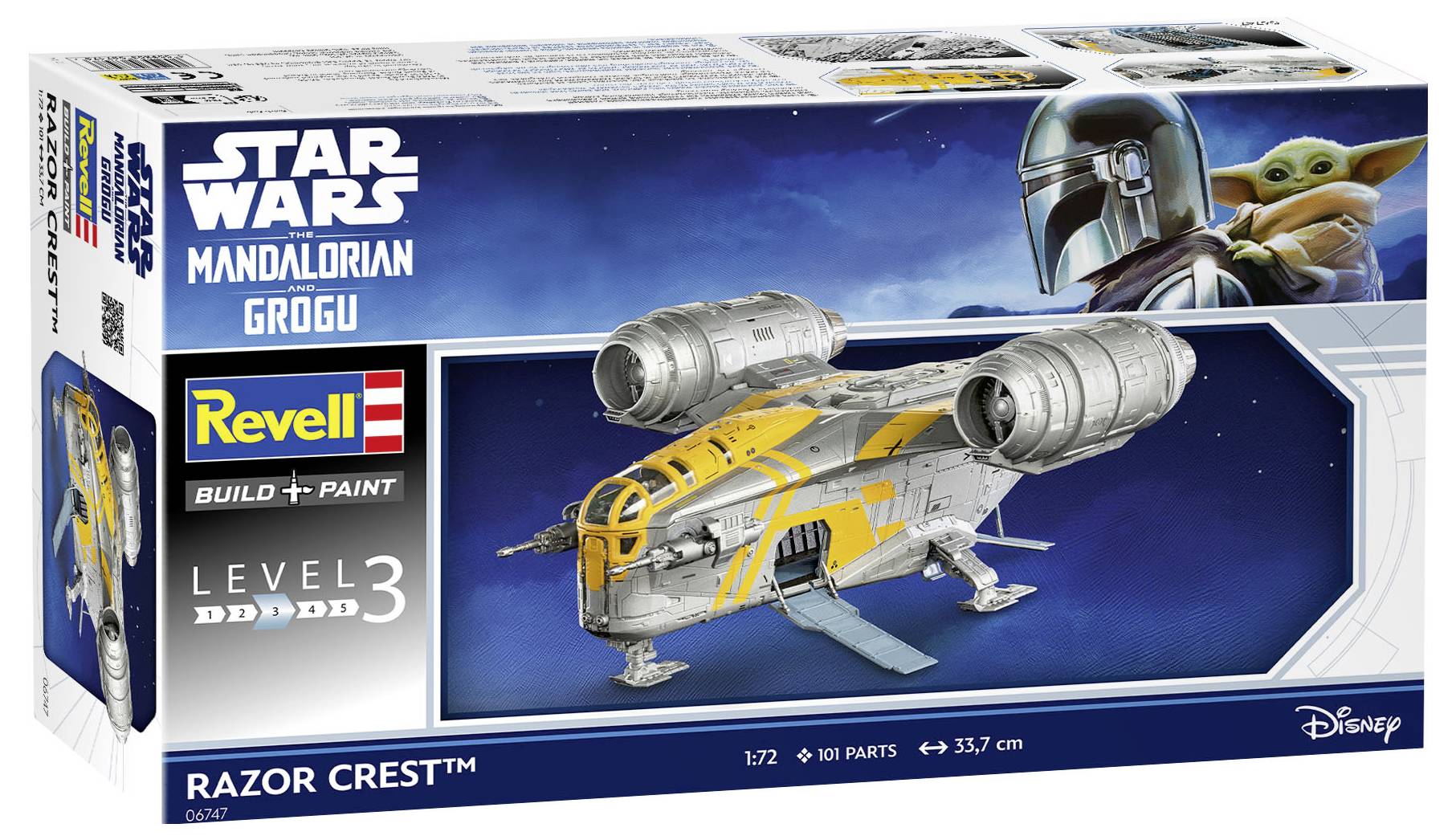 Revell 06747 "The Mandalorian und Grogu: Razor Crest™" Maquette de véhicule spatial 1:72-4