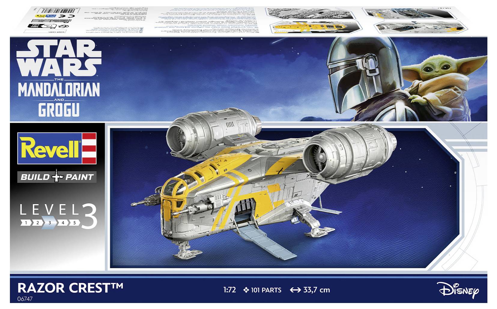 Revell 06747 "The Mandalorian und Grogu: Razor Crest™" Maquette de véhicule spatial 1:72-5