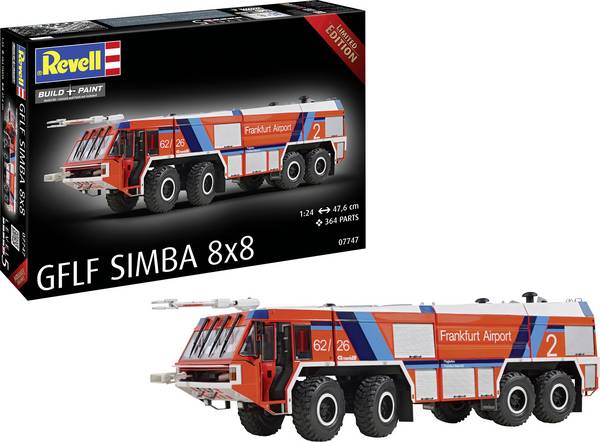 Revell 07747 GFLF Simba 8x8 Maquette de véhicule de pompier 1:24