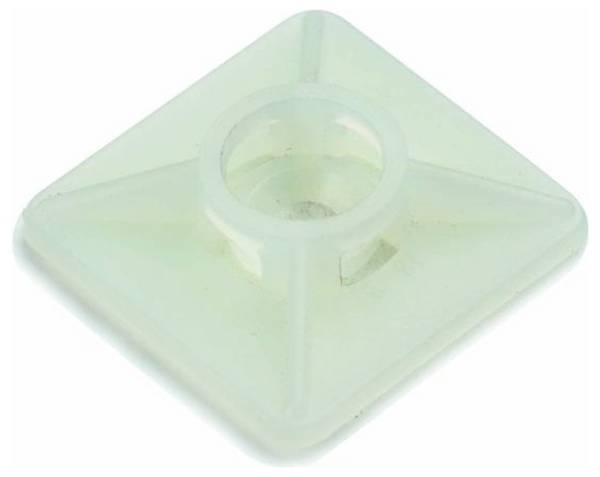 Cimco Embase de fixation collage, vissable 181384 blanc 100 pc(s)
