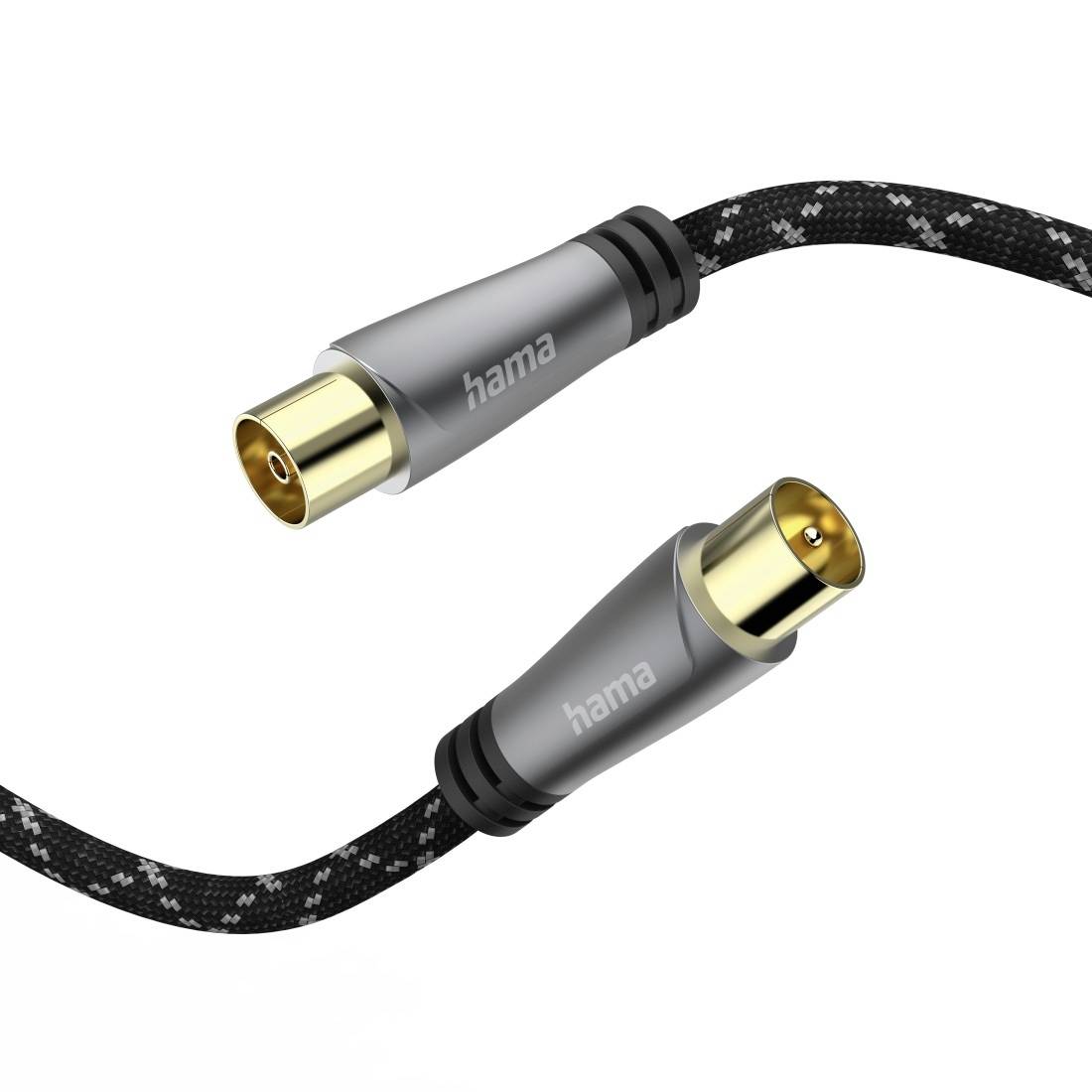 Hama antenne Cordon 5 m 120 dB thermorésistant noir, gris-1