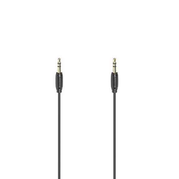 Cordon Hama 00205264 Jack audio 5 m noir contacts dorés
