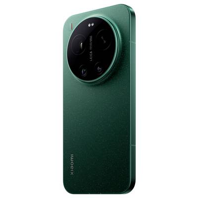 Smartphone Xiaomi de couleur bleu-vert avec un grand module de caméra Leica circulaire situé près du haut au dos.