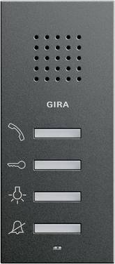 GIRA      Interphone    Station intérieure    anthracite