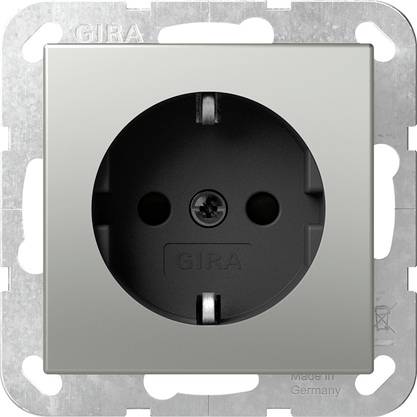 GIRA Prise à contact de protection acier inoxydable 4180600 1 pc(s)