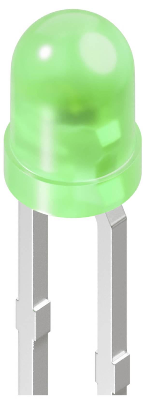 Kingbright L-934GDLK LED vert 3 mm 2.5 mcd 60 ° 2 mA 1.9 V