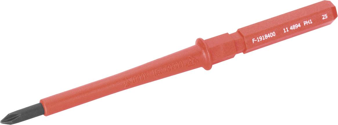 Sonde de test isolée rouge avec pointe métallique pointue, utilisée pour les mesures électriques.