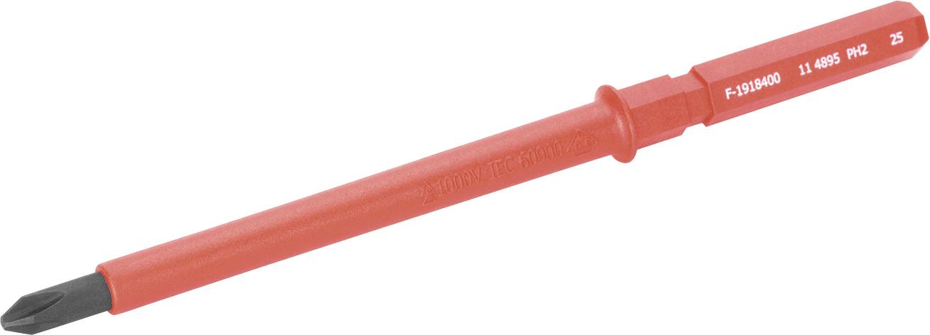 Sonde de test isolée rouge avec embout noir, affichée en diagonale sur un fond blanc.
