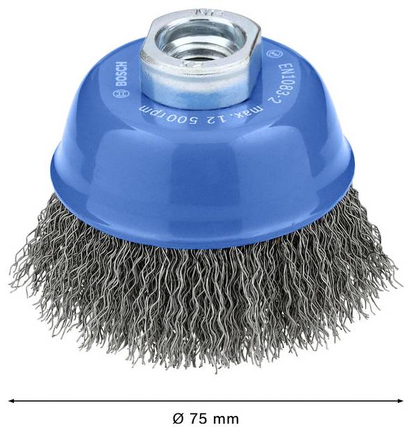 Bosch Accessories Brosse en pot Metal clean, 75 x 0,3 mm, M10, ondulée 2608620763 2608620763 1 pc(s)-3