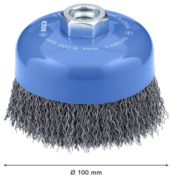 Bosch Accessories Brosse en pot Metal clean, 100 x 0,5 mm, M10, ondulée 2608620762 2608620762 1 pc(s)-3