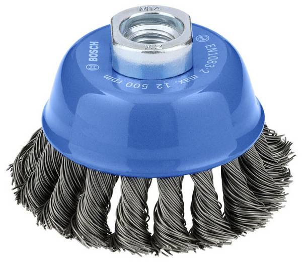 Bosch Accessories Brosse en pot en métal lourd, 75 x 0,5 mm, M10, torsadée 2608620760  2608620760 1 pc(s)