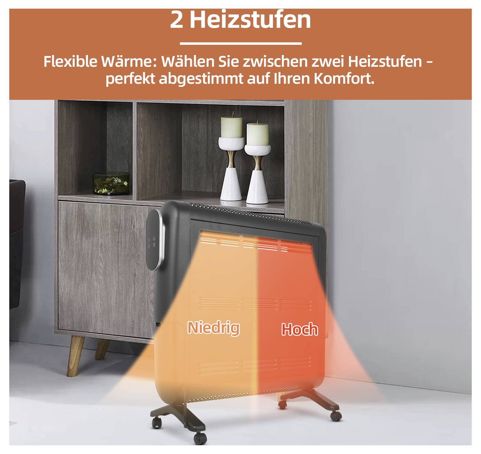 SHX SHXOFRA20R Radiateur électrique 25 m² 2000 W noir-5