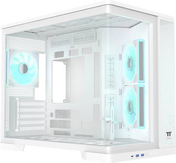 Tour midi Thermaltake Arcus 280 TG curved White Boîtier PC  blanc fenêtre latérale