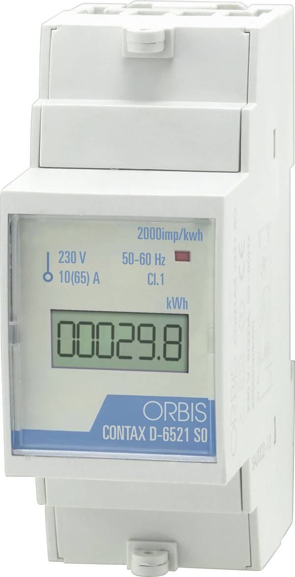 ORBIS Zeitschalttechnik kW-Zähler OB707100 Compteur d'énergie monophasé  numérique 65 A conformité  MID: non  1 pc(s)