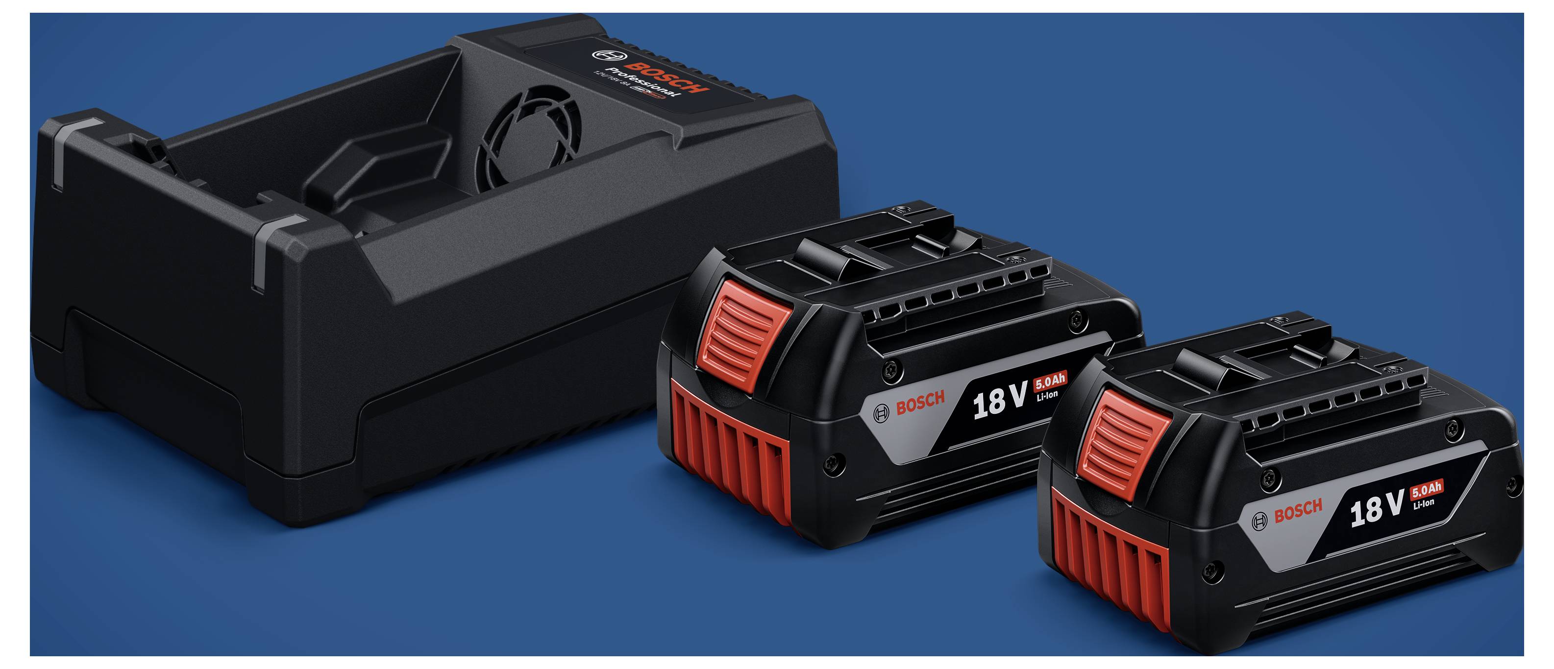 Bosch Professional 1.600.A03.CH1 2xGBA18V 5.0Ah; GAL12V/18 Batterie pour outil 18 V-7