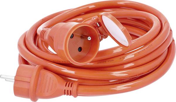 AS Schwabe 859205 alimentation Rallonge 16 A orange 5 m H07BQ-F 3G 2,5 mm² résiste à l'abrasion, très flexible, résistant aux intempéries