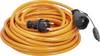 AS Schwabe 859212 alimentation Rallonge 16 A orange 15 m H07BQ-F 3G 2,5 mm² résiste à l'abrasion, très flexible, résistant aux intempéries