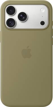 Apple Silicone Case iPhone 18 Pro Max olive compatible avec MagSafe MK924ZM/A
