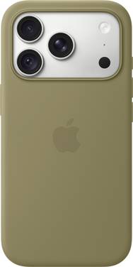 Apple Silicone Case iPhone 18 Pro olive compatible avec MagSafe MK8V4ZM/A