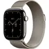 Apple Watch Series 12 GPS + Cellular 42 mm boîtier en titane Milanese Loop naturel