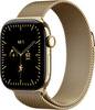 Apple Watch Series 12 GPS + Cellular 42 mm boîtier en titane Milanese Loop doré brillant