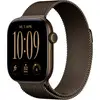 Apple Watch Series 12 GPS 42 mm boîtier en aluminium Milanese Loop bronze foncé