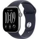 Apple Watch Series 12 GPS 42 mm boîtier en aluminium bracelet de sport bleu marine M/L