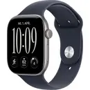 Apple Watch Series 12 GPS 46 mm boîtier en aluminium bracelet de sport bleu marine M/L