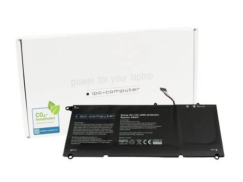 ipc-computer Batterie d'ordinateur portable Akku PW23Y REPLACE 7.60 V 6100 mAh IPC-Computer