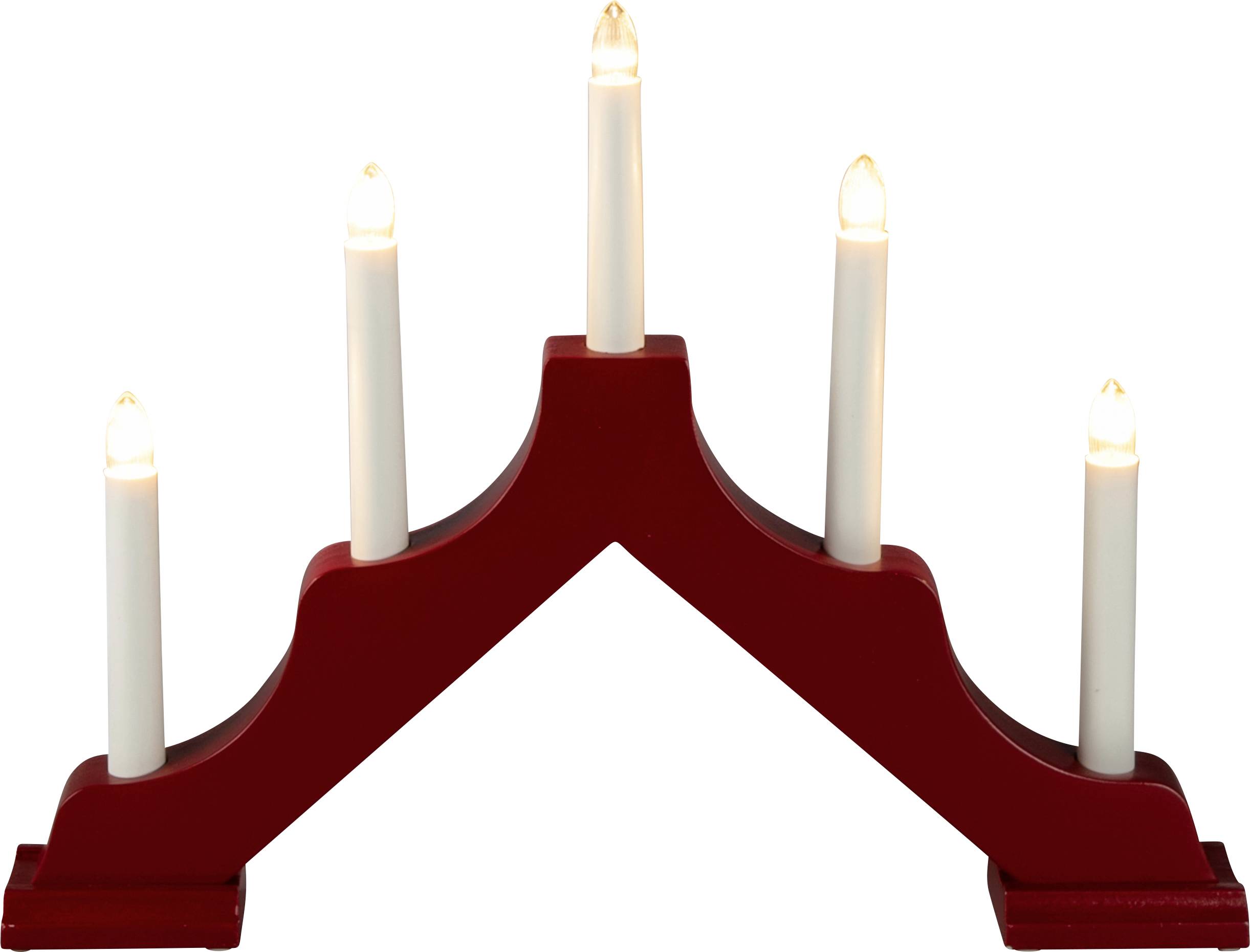 Konstsmide 2133-510 #####Holzleuchter blanc LED rouge